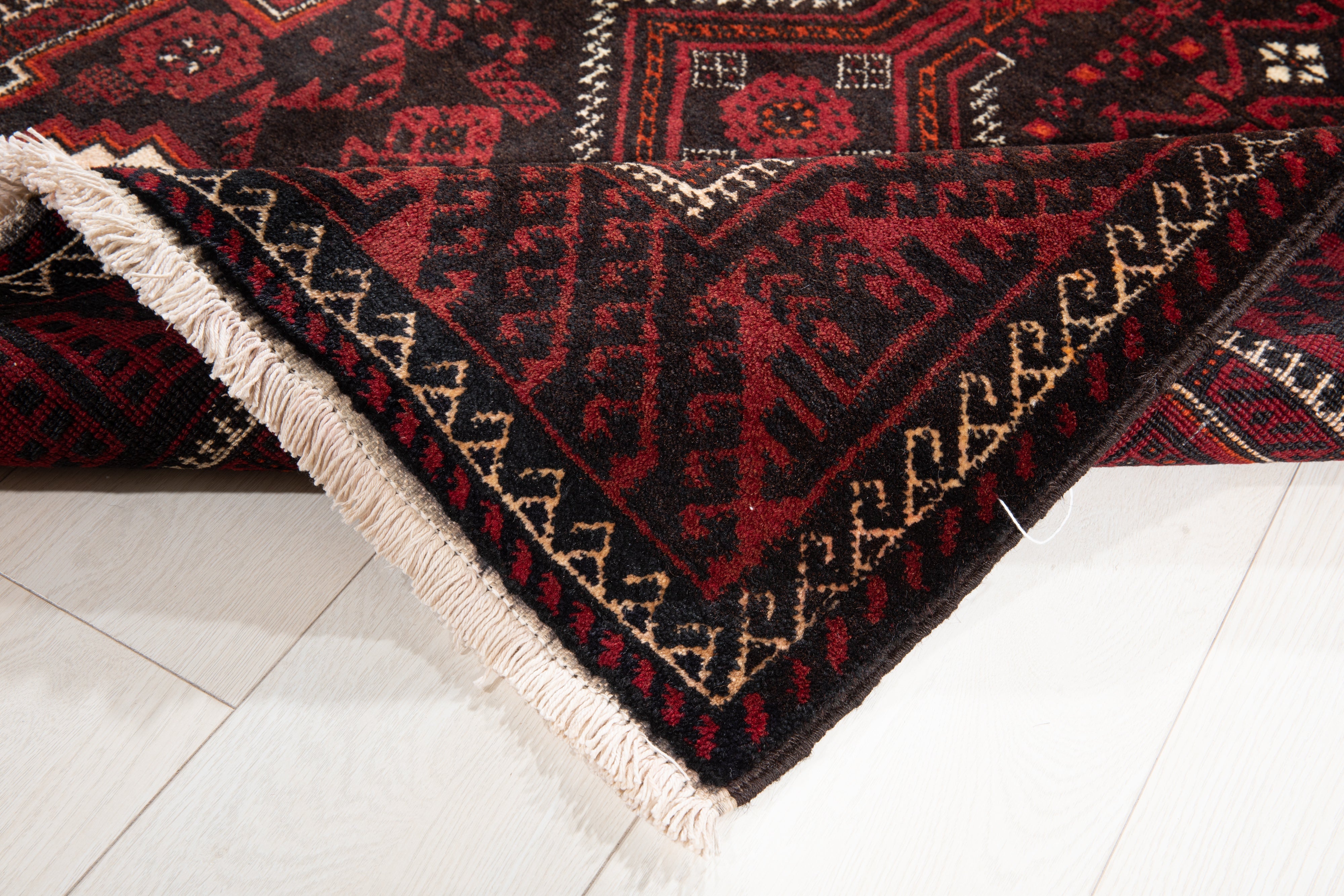 Hand-Knotted Vintage Wool Area Rug – 6' 4" x 3' 3" (193 x 100 cm) - Yasi & Fara