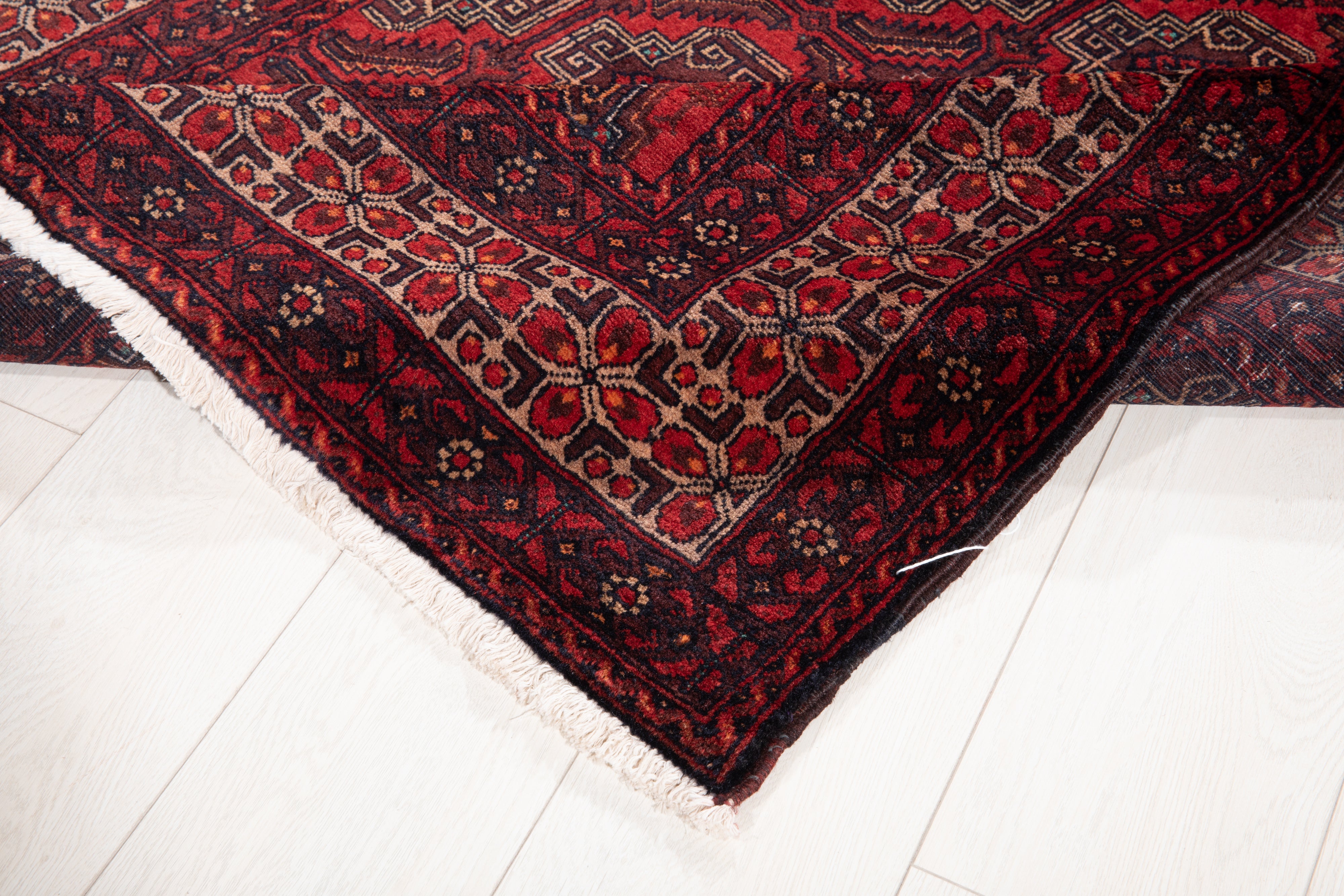 Hand-Knotted Vintage Wool Area Rug – 6' 10" x 3' 5" (209 x 104 cm) - Yasi & Fara