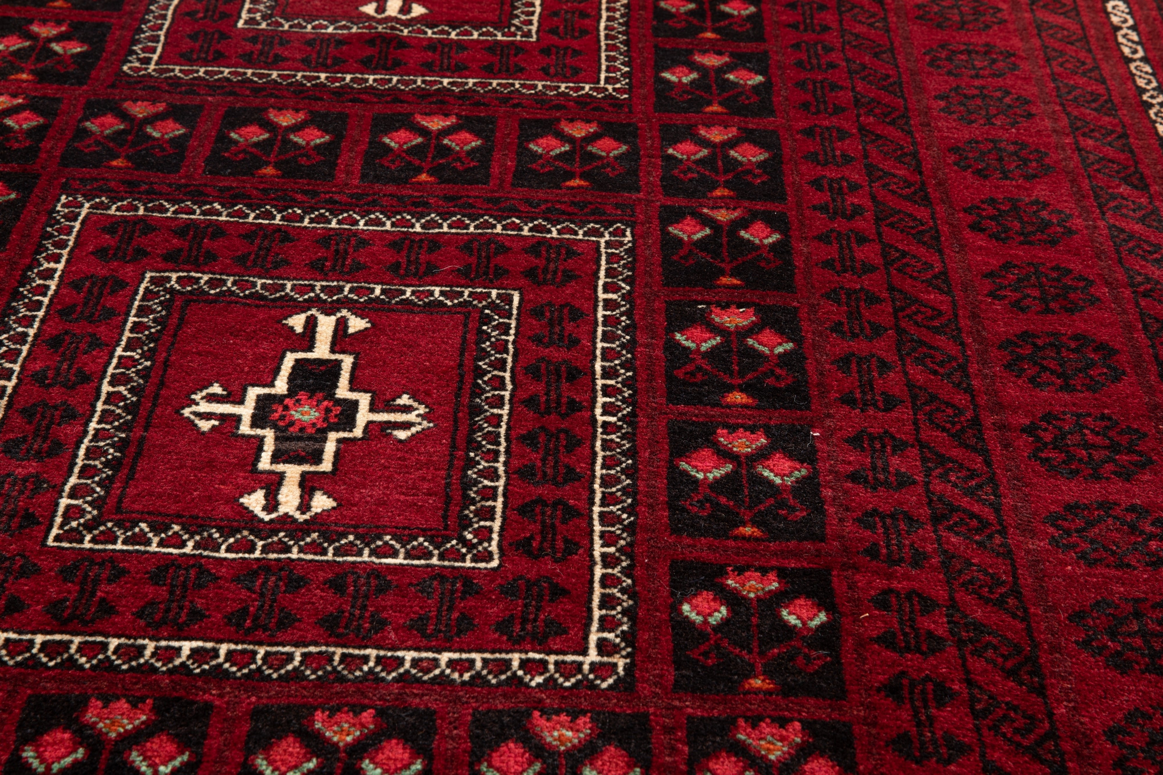Hand-Knotted Vintage Wool Area Rug – 6' 11" x 3' 6" (210 x 106 cm) - Yasi & Fara