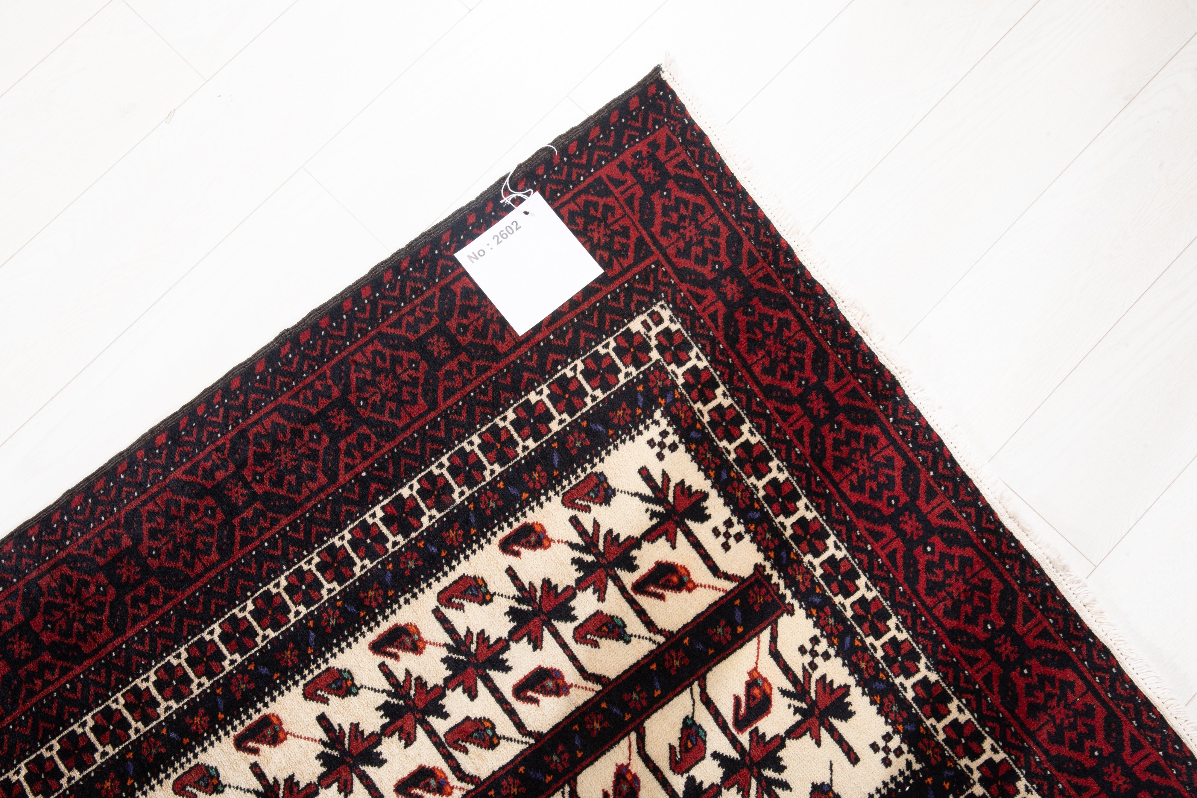 Hand-Knotted Vintage Wool Area Rug – 6' 8" x 3' 3" (204 x 100 cm) - Yasi & Fara