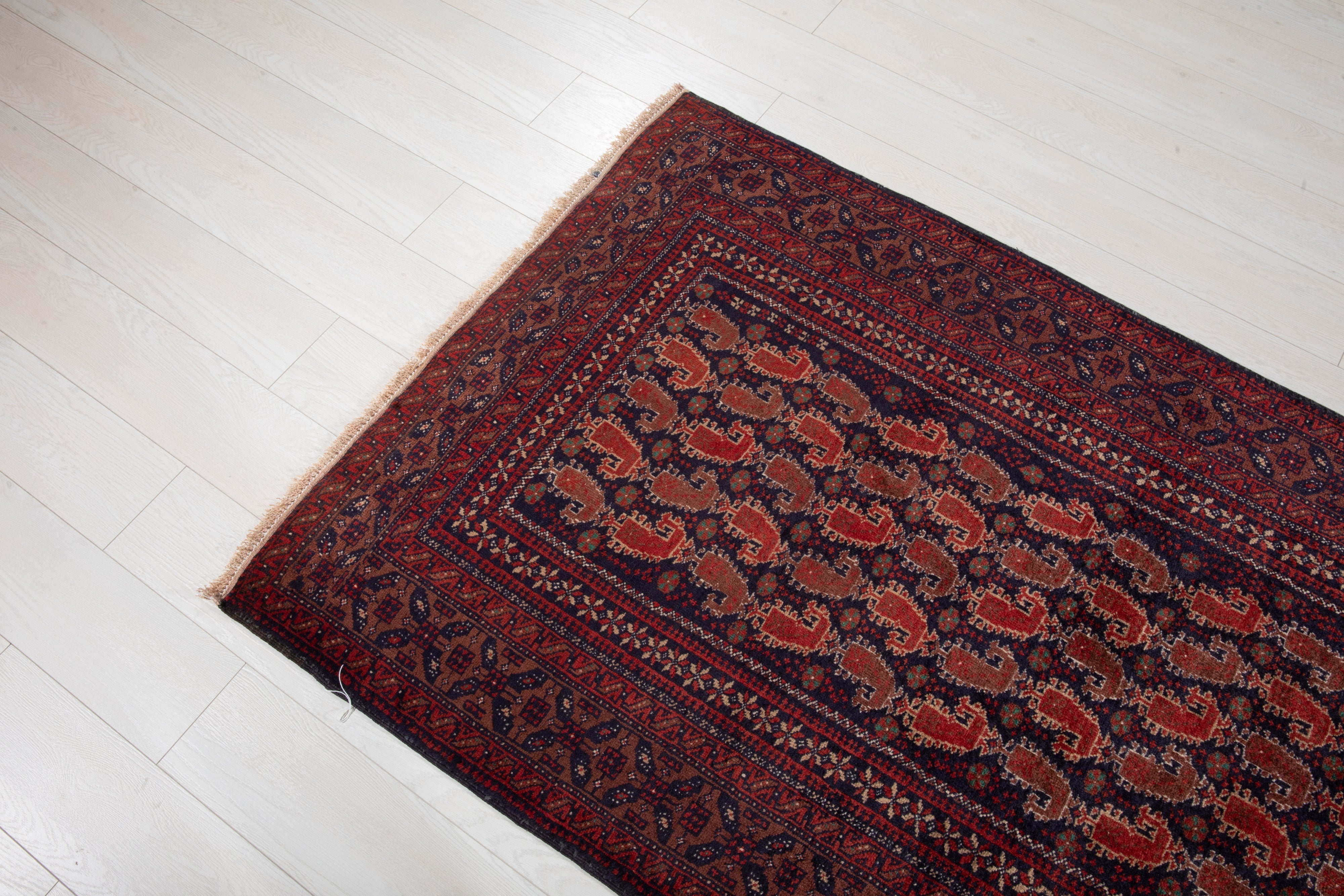 Hand-Knotted Vintage Wool Area Rug – 6' 2" x 3' 4" (188 x 103 cm) - Yasi & Fara