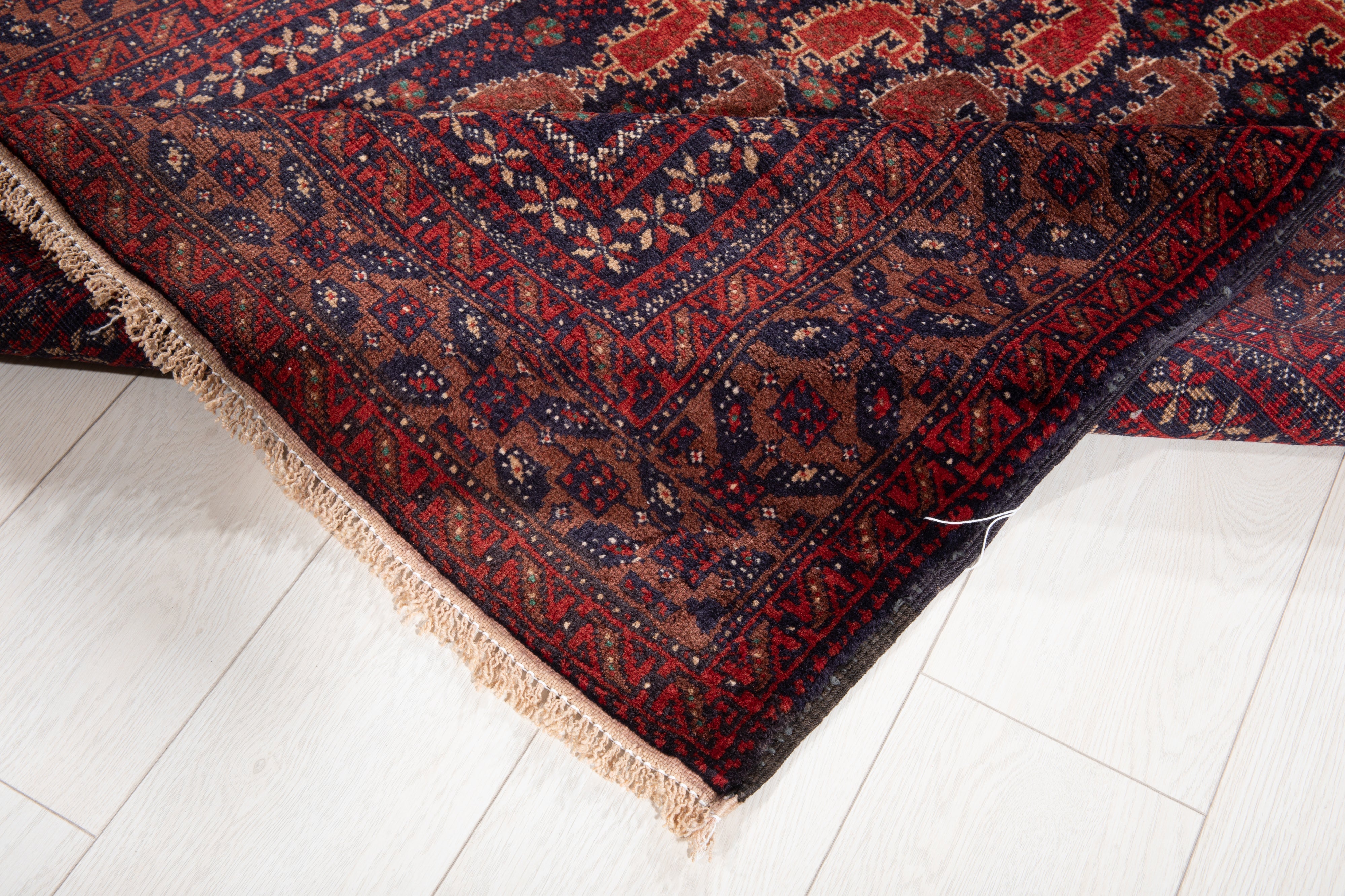 Hand-Knotted Vintage Wool Area Rug – 6' 2" x 3' 4" (188 x 103 cm) - Yasi & Fara