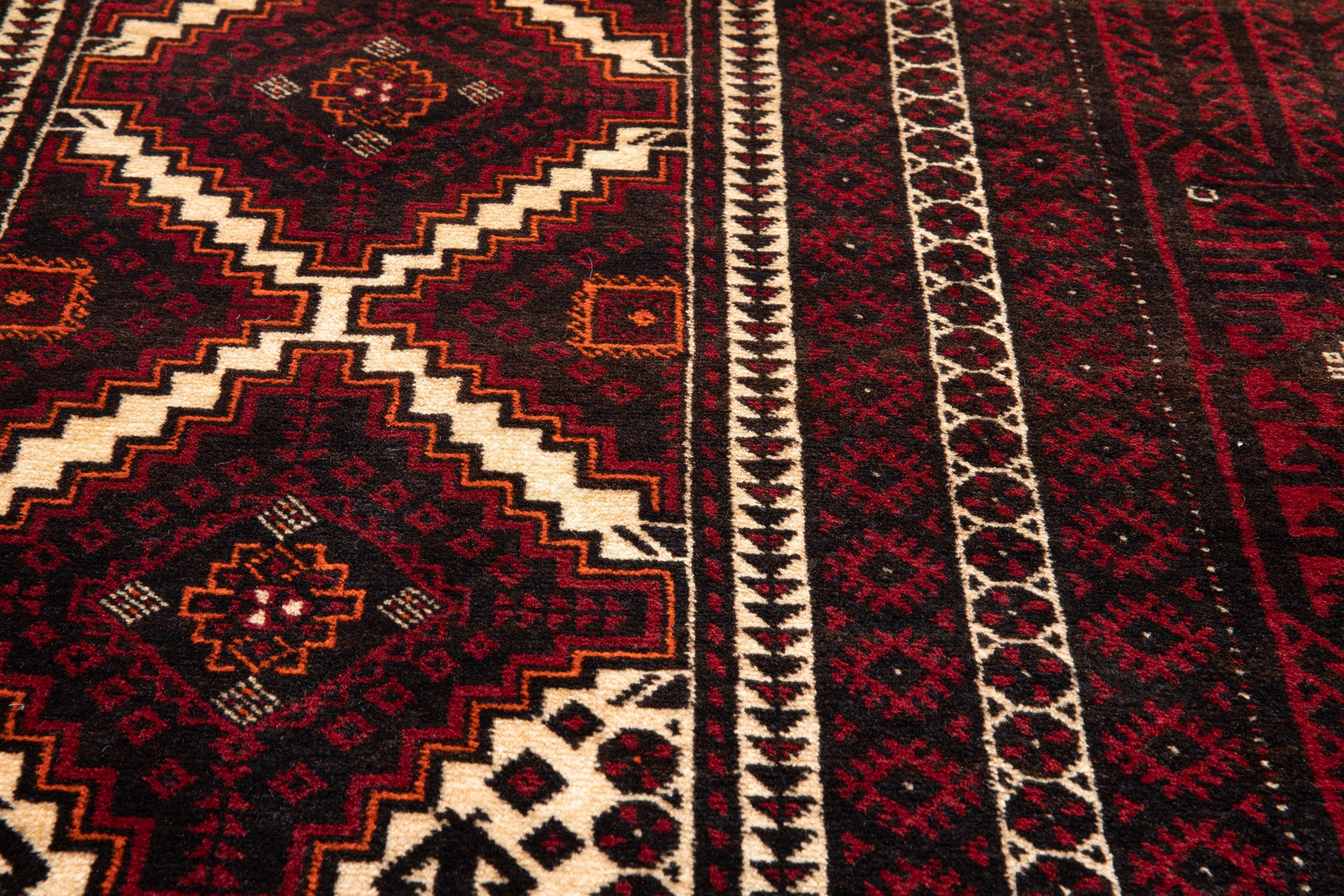 Hand-Knotted Vintage Wool Area Rug – 6' 8" x 3' 6" (203 x 106 cm) - Yasi & Fara