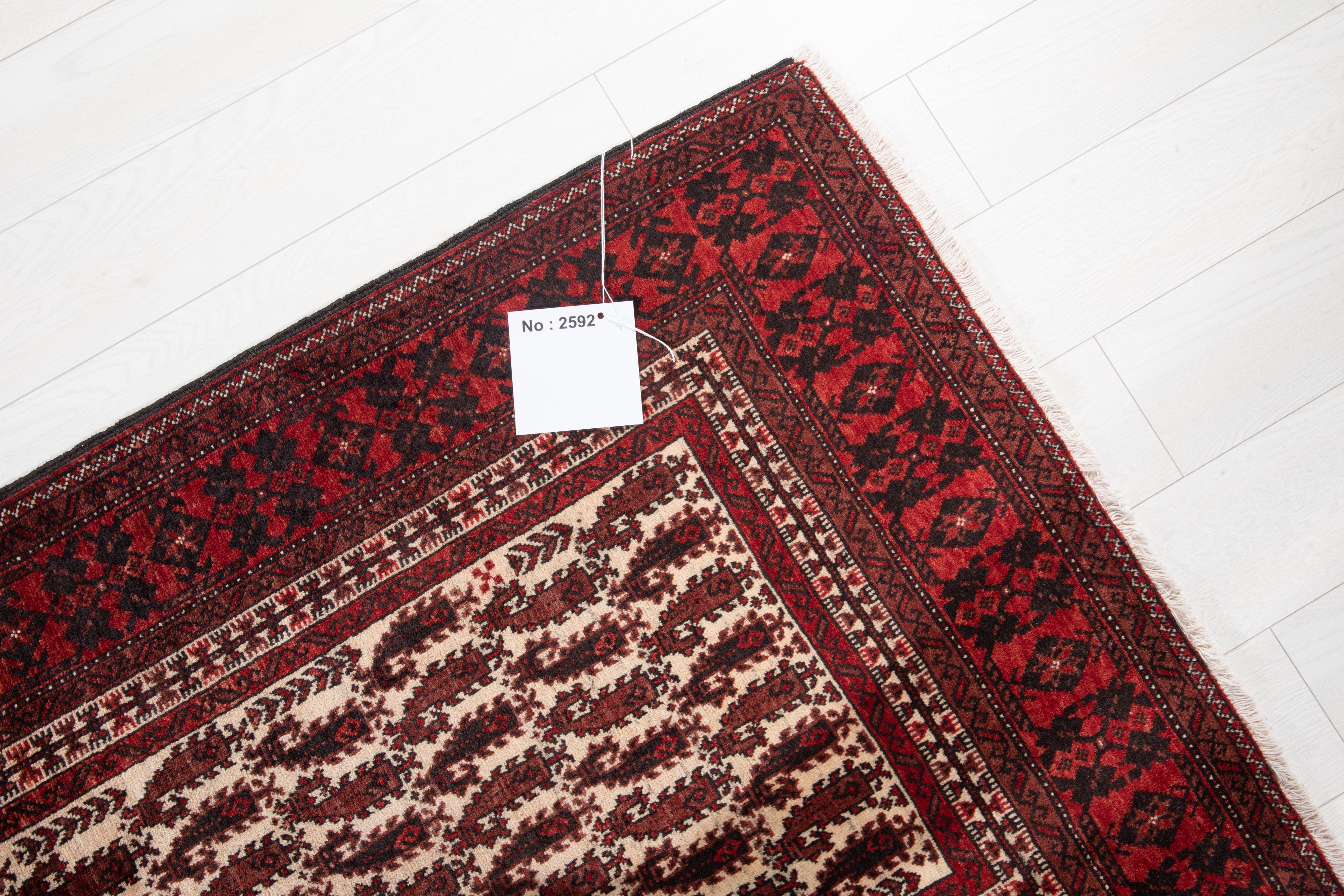 Hand-Knotted Vintage Prayer Wool Area Rug – 6' x 3' 1" (182 x 95 cm) - Yasi & Fara