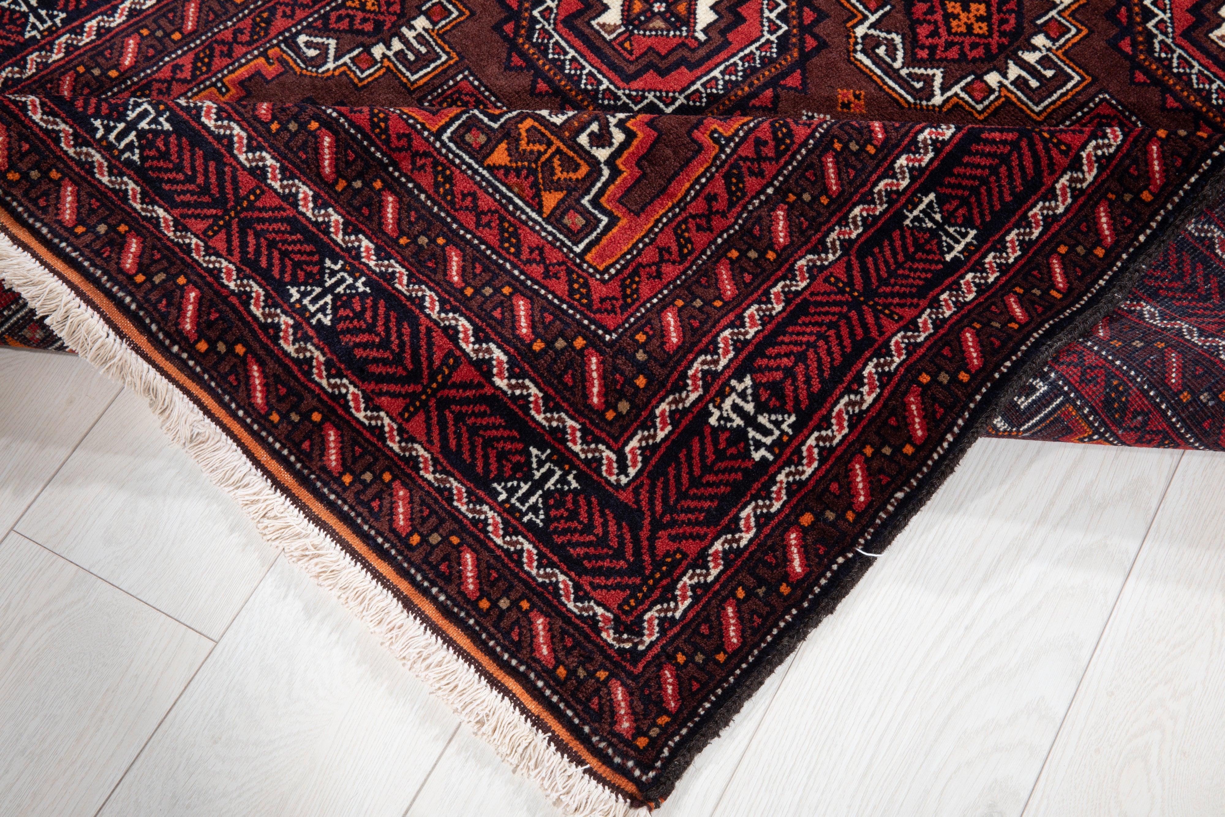 Hand-Knotted Vintage Wool Area Rug – 6' 8" x 3' 6" (203 x 106 cm) - Yasi & Fara