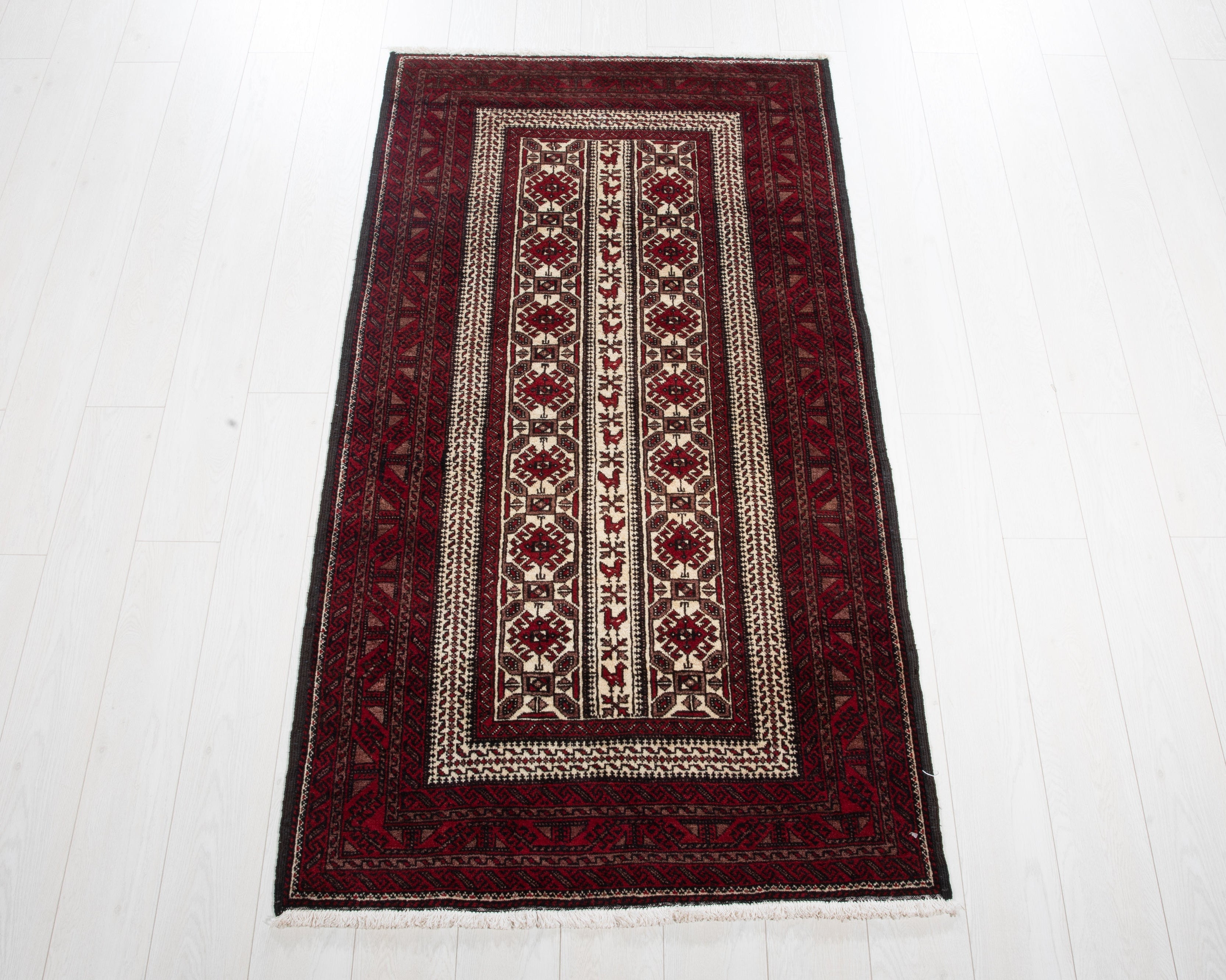Hand-Knotted Vintage Wool Area Rug – 5' 10" x 3' 2" (178 x 97 cm) - Yasi & Fara