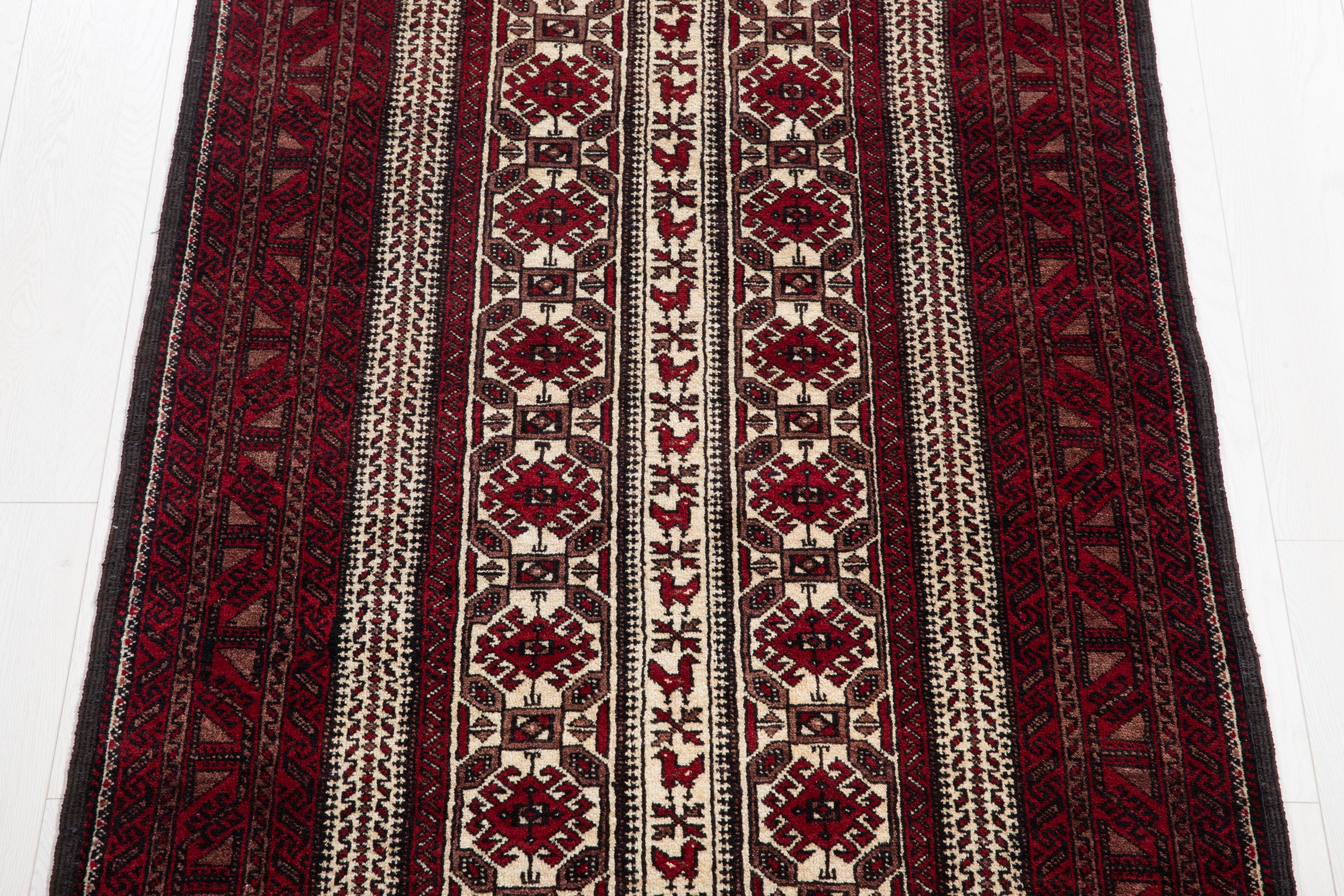 Hand-Knotted Vintage Wool Area Rug – 5' 10" x 3' 2" (178 x 97 cm) - Yasi & Fara