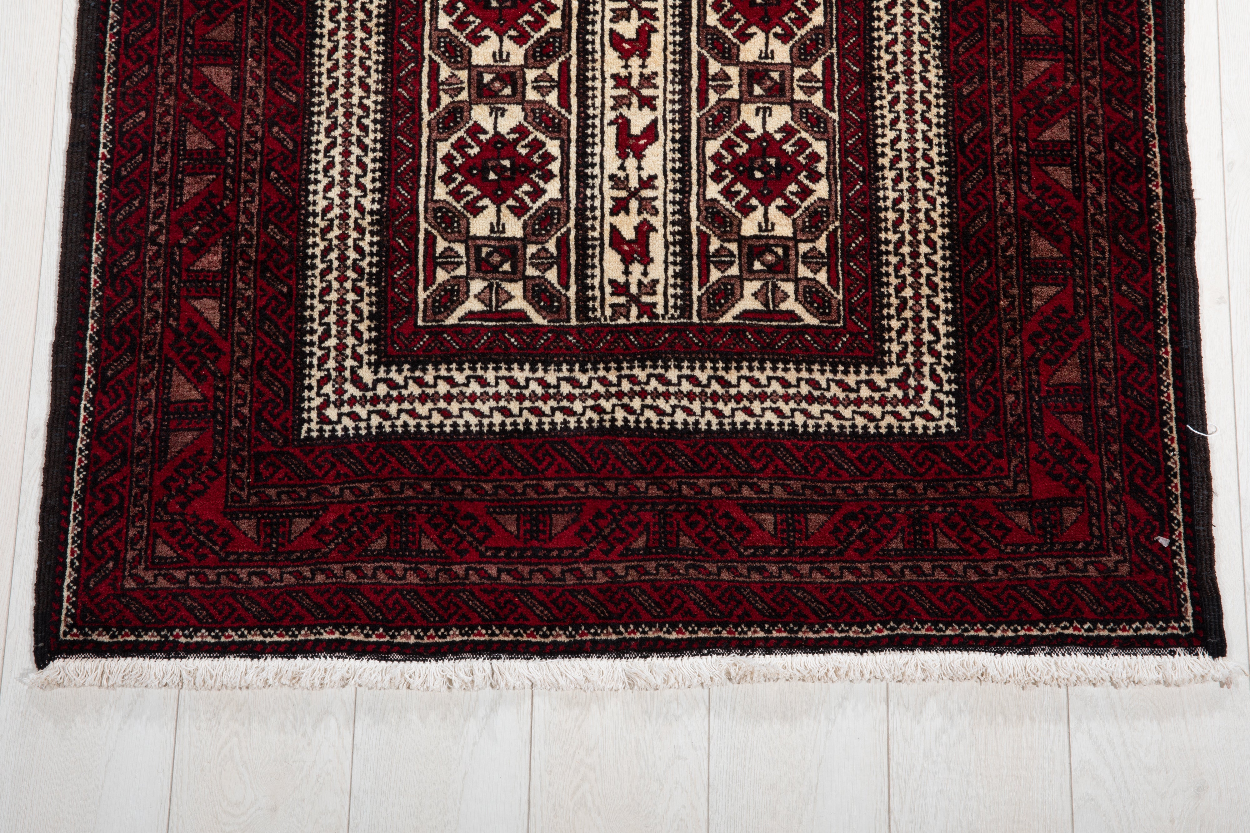 Hand-Knotted Vintage Wool Area Rug – 5' 10" x 3' 2" (178 x 97 cm) - Yasi & Fara