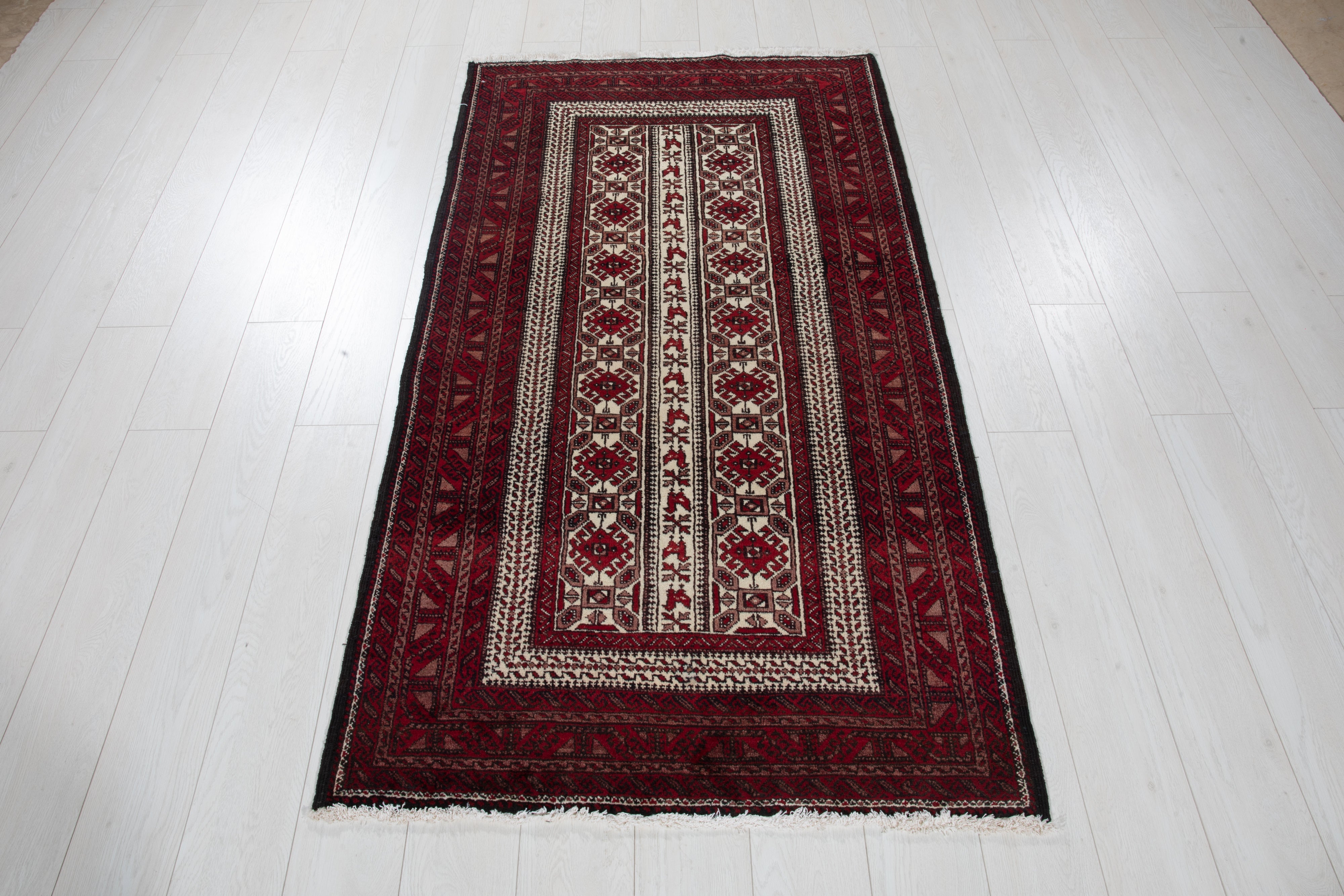 Hand-Knotted Vintage Wool Area Rug – 5' 10" x 3' 2" (178 x 97 cm) - Yasi & Fara