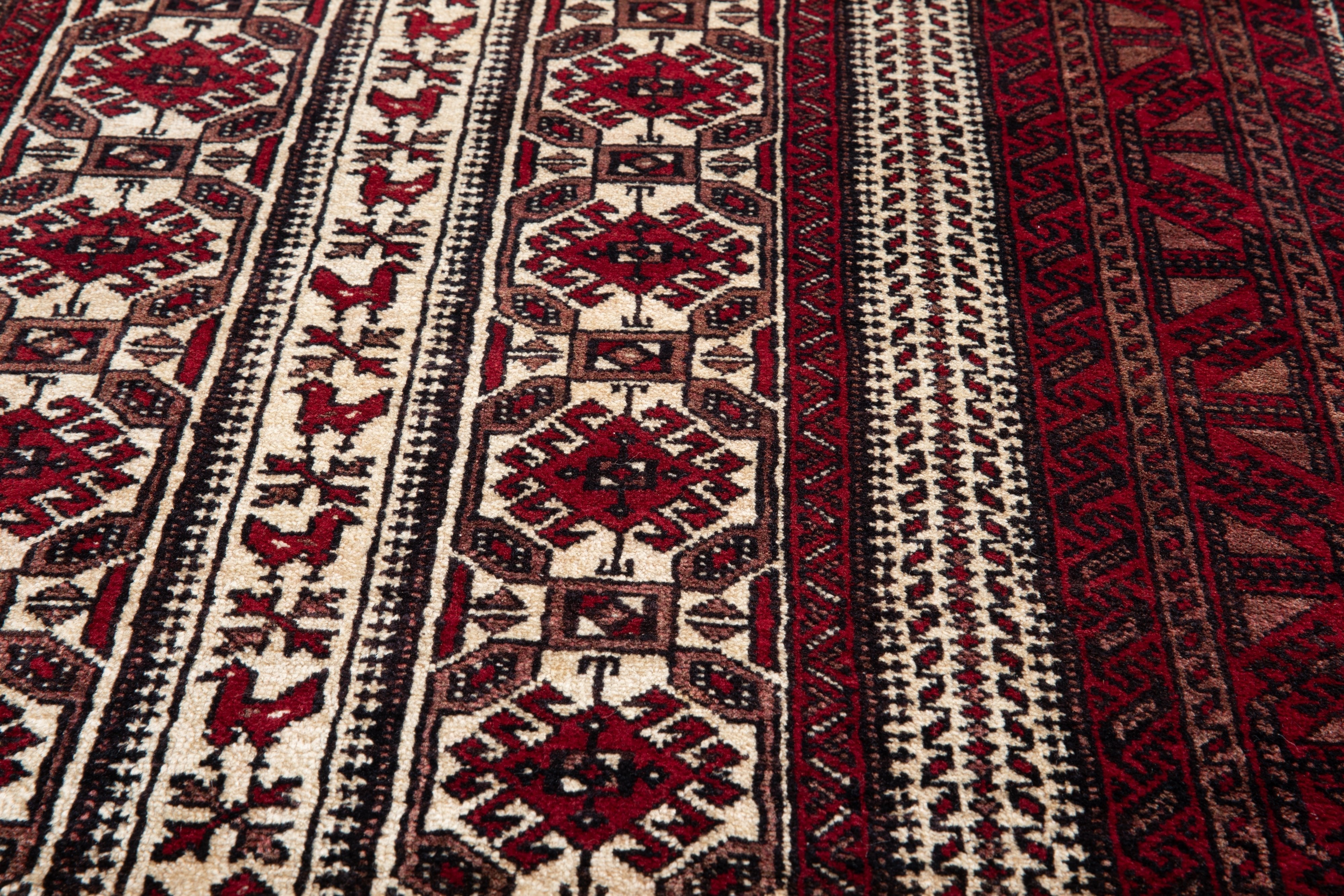 Hand-Knotted Vintage Wool Area Rug – 5' 10" x 3' 2" (178 x 97 cm) - Yasi & Fara