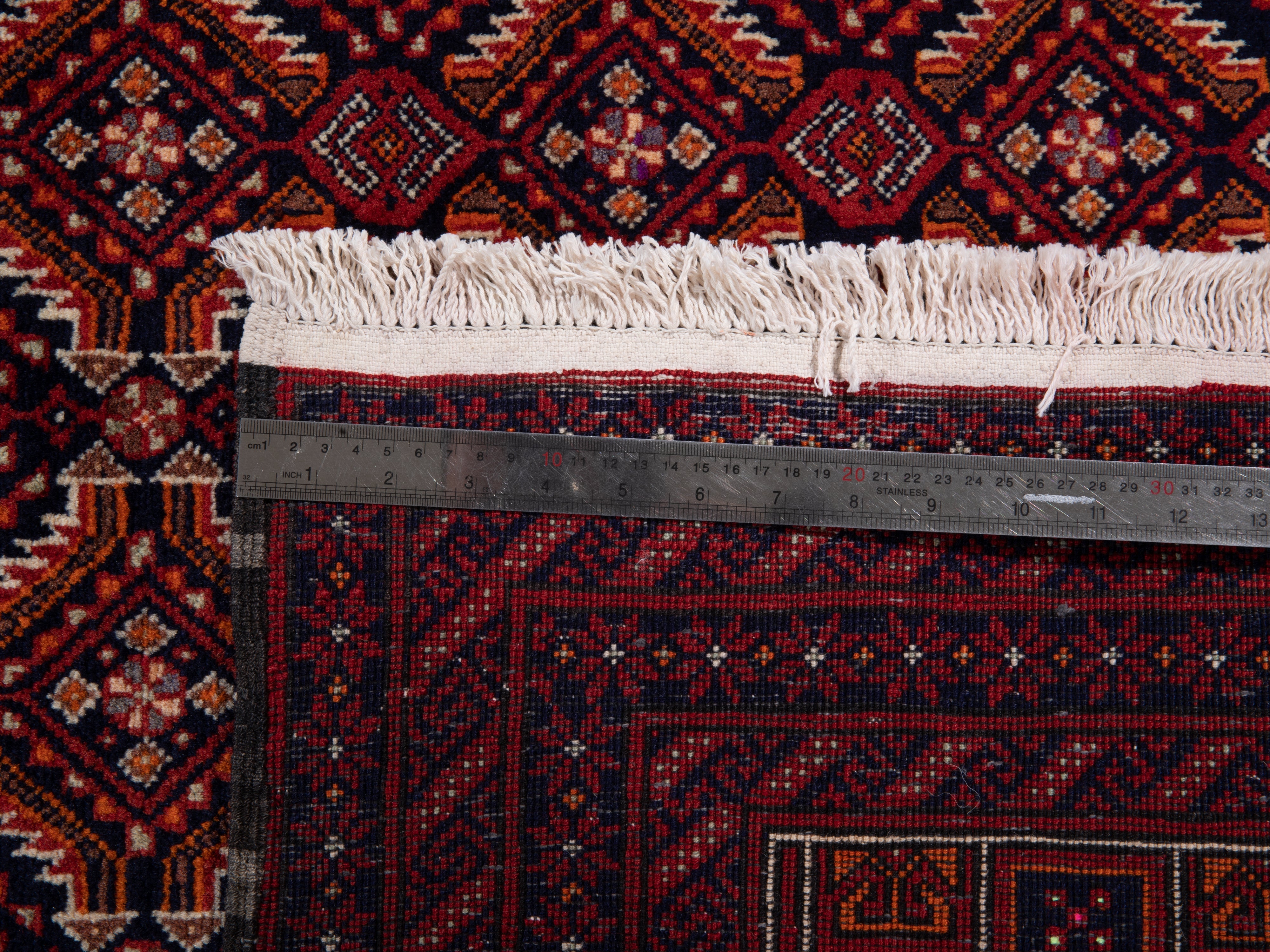 Hand-Knotted Vintage Wool Area Rug – 6' x 3' 3" (183 x 99 cm) - Yasi & Fara