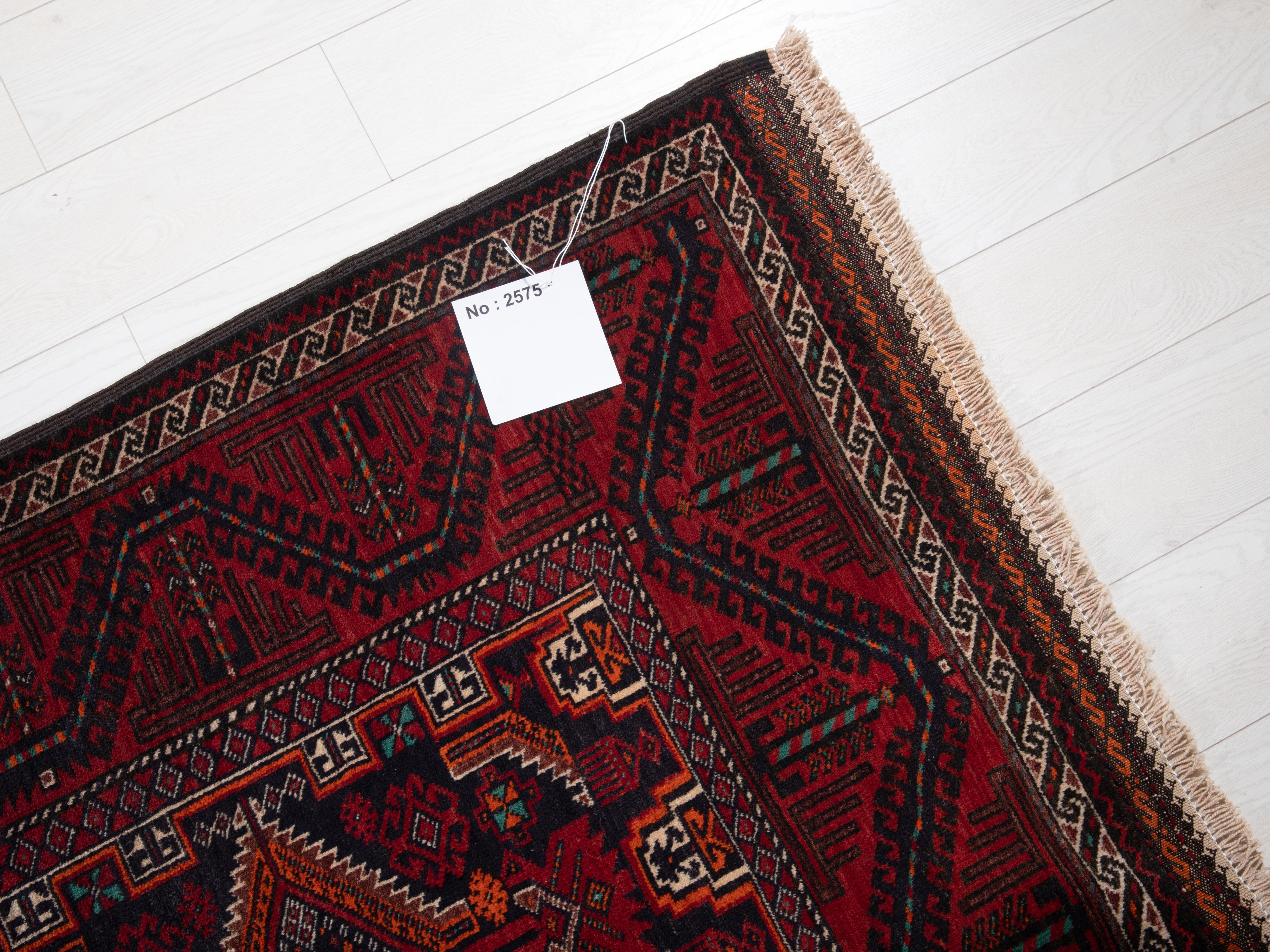 Hand-Knotted Vintage Wool Area Rug – 7' 3" x 3' 7" (220 x 109 cm) - Yasi & Fara