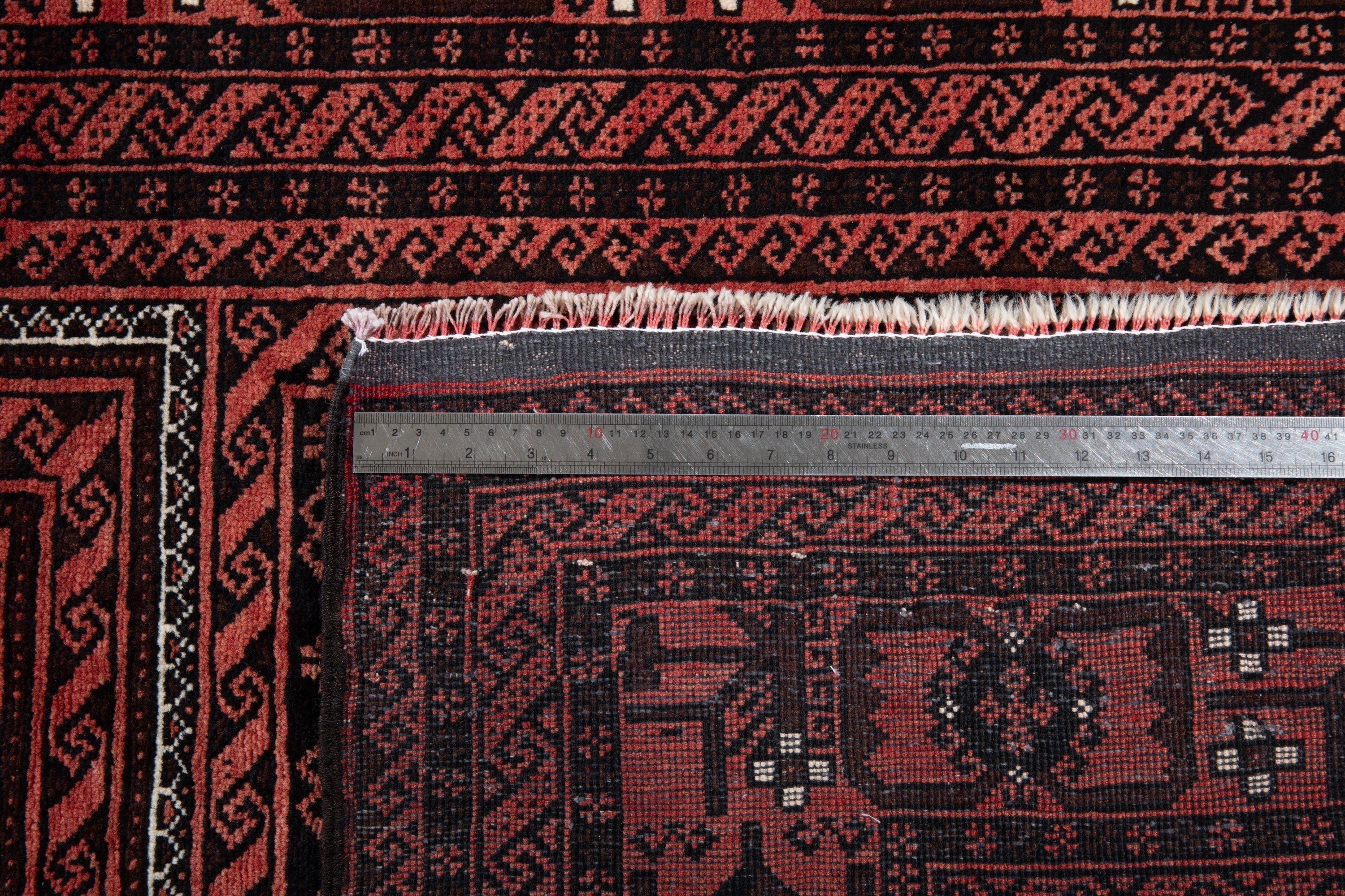 Hand-Knotted Vintage Wool Area Rug – 6' 7" x 3' 9" (201 x 114 cm) - Yasi & Fara