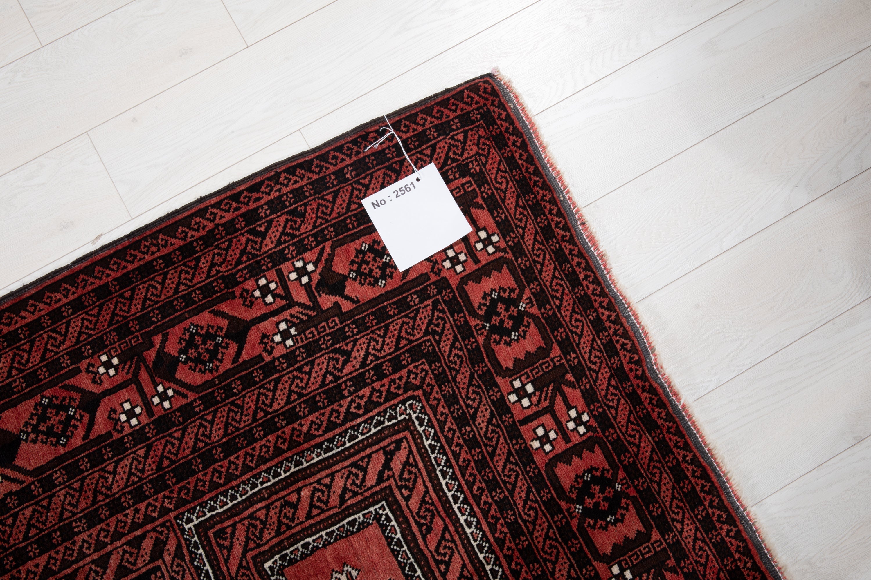 Hand-Knotted Vintage Wool Area Rug – 6' 7" x 3' 9" (201 x 114 cm) - Yasi & Fara